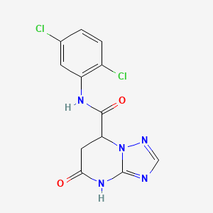 N-(2,5-dichlorophenyl)-5-oxo-4,5,6,7-tetrahydro[1,2,4]triazolo[1,5-a]pyrimidine-7-carboxamide