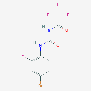 N-[(4-bromo-2-fluorophenyl)carbamoyl]-2,2,2-trifluoroacetamide