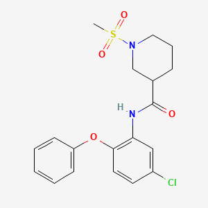 N-(5-chloro-2-phenoxyphenyl)-1-(methylsulfonyl)-3-piperidinecarboxamide