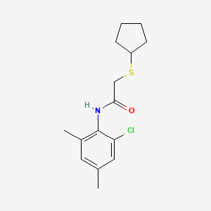 N-(2-chloro-4,6-dimethylphenyl)-2-(cyclopentylthio)acetamide