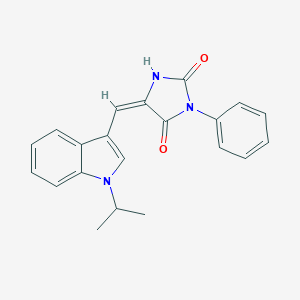 5-[(1-isopropyl-1H-indol-3-yl)methylene]-3-phenyl-2,4-imidazolidinedione
