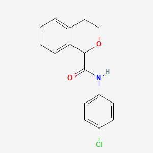 N-(4-chlorophenyl)-3,4-dihydro-1H-isochromene-1-carboxamide