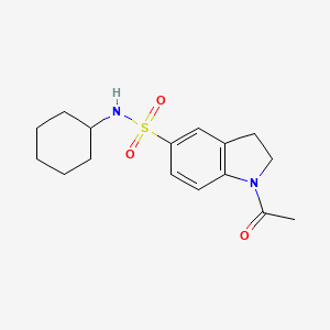 1-acetyl-N-cyclohexyl-5-indolinesulfonamide