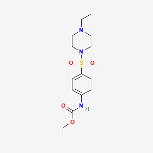 ethyl N-[4-(4-ethylpiperazin-1-yl)sulfonylphenyl]carbamate