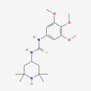 molecular formula C19H31N3O3S B4241467 N-(2,2,6,6-TETRAMETHYL-4-PIPERIDYL)-N'-(3,4,5-TRIMETHOXYPHENYL)THIOUREA 