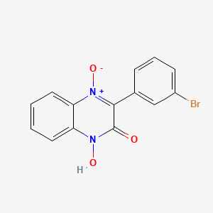 molecular formula C14H9BrN2O3 B4241512 3-(3-bromophenyl)-1-hydroxy-2(1H)-quinoxalinone 4-oxide 