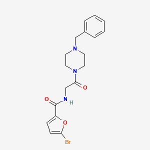 N-[2-(4-benzyl-1-piperazinyl)-2-oxoethyl]-5-bromo-2-furamide