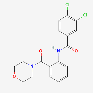 3,4-dichloro-N-[2-(4-morpholinylcarbonyl)phenyl]benzamide