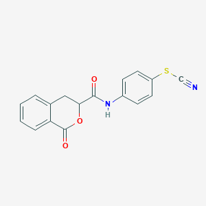 N-[4-(CYANOSULFANYL)PHENYL]-1-OXO-3,4-DIHYDRO-1H-2-BENZOPYRAN-3-CARBOXAMIDE