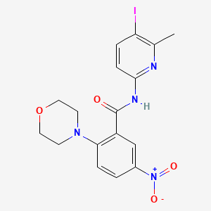 N-(5-iodo-6-methylpyridin-2-yl)-2-morpholin-4-yl-5-nitrobenzamide