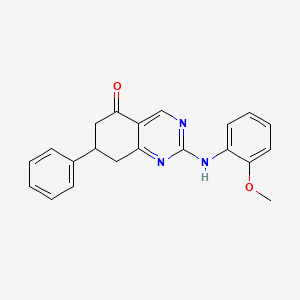 2-[(2-methoxyphenyl)amino]-7-phenyl-7,8-dihydroquinazolin-5(6H)-one