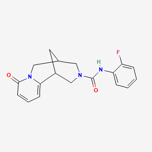 molecular formula C18H18FN3O2 B4241625 N-(2-fluorophenyl)-8-oxo-1,5,6,8-tetrahydro-2H-1,5-methanopyrido[1,2-a][1,5]diazocine-3(4H)-carboxamide 