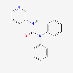 molecular formula C18H15N3O B4241647 N,N-diphenyl-N'-3-pyridinylurea 