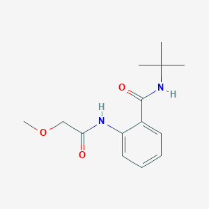 molecular formula C14H20N2O3 B4241695 N-TERT-BUTYL-2-(2-METHOXYACETAMIDO)BENZAMIDE 