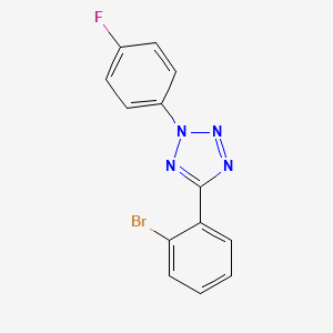 molecular formula C13H8BrFN4 B4241697 5-(2-bromophenyl)-2-(4-fluorophenyl)-2H-tetrazole 