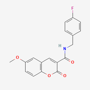 N-(4-fluorobenzyl)-6-methoxy-2-oxo-2H-chromene-3-carboxamide