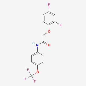 2-(2,4-difluorophenoxy)-N-[4-(trifluoromethoxy)phenyl]acetamide