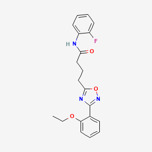 4-[3-(2-ethoxyphenyl)-1,2,4-oxadiazol-5-yl]-N-(2-fluorophenyl)butanamide