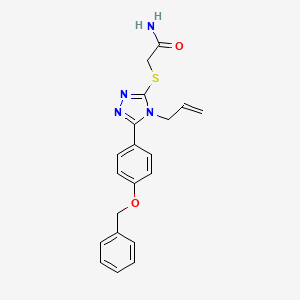 2-({4-allyl-5-[4-(benzyloxy)phenyl]-4H-1,2,4-triazol-3-yl}thio)acetamide