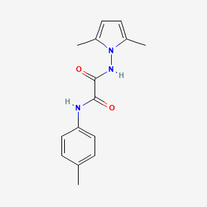 molecular formula C15H17N3O2 B4241869 N'-(2,5-dimethylpyrrol-1-yl)-N-(4-methylphenyl)oxamide 