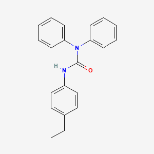 molecular formula C21H20N2O B4241882 3-(4-Ethylphenyl)-1,1-diphenylurea 