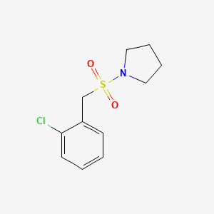 molecular formula C11H14ClNO2S B4241915 1-[(2-chlorobenzyl)sulfonyl]pyrrolidine 