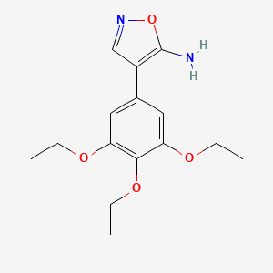 molecular formula C15H20N2O4 B4241922 4-(3,4,5-Triethoxyphenyl)-1,2-oxazol-5-amine 