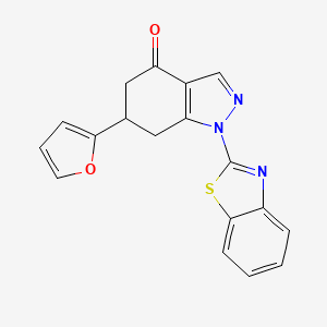 1-Benzothiazol-2-yl-6-furan-2-yl-1,5,6,7-tetrahydro-indazol-4-one