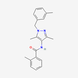 N-[3,5-dimethyl-1-(3-methylbenzyl)-1H-pyrazol-4-yl]-2-methylbenzamide