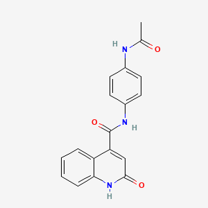 N~4~-[4-(ACETYLAMINO)PHENYL]-2-HYDROXY-4-QUINOLINECARBOXAMIDE