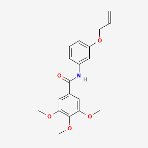 molecular formula C19H21NO5 B4241981 N-[3-(allyloxy)phenyl]-3,4,5-trimethoxybenzamide 