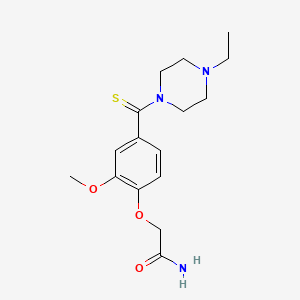 2-[4-(4-Ethylpiperazine-1-carbothioyl)-2-methoxyphenoxy]acetamide