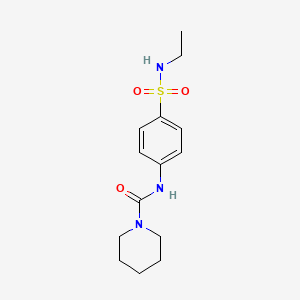 N-[4-(ethylsulfamoyl)phenyl]piperidine-1-carboxamide