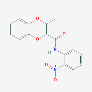 3-methyl-N-(2-nitrophenyl)-2,3-dihydro-1,4-benzodioxine-2-carboxamide