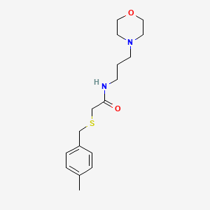 molecular formula C17H26N2O2S B4242044 2-[(4-methylbenzyl)thio]-N-[3-(4-morpholinyl)propyl]acetamide 