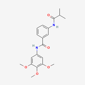 3-(2-METHYLPROPANAMIDO)-N-(3,4,5-TRIMETHOXYPHENYL)BENZAMIDE