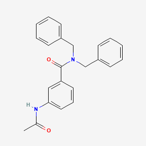 molecular formula C23H22N2O2 B4242093 3-(acetylamino)-N,N-dibenzylbenzamide 