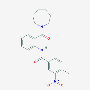 N-[2-(1-azepanylcarbonyl)phenyl]-4-methyl-3-nitrobenzamide