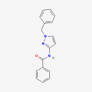 molecular formula C17H15N3O B4242216 N~1~-(1-BENZYL-1H-PYRAZOL-3-YL)BENZAMIDE 