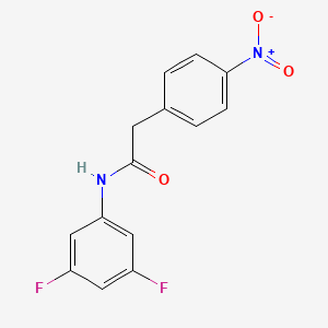 molecular formula C14H10F2N2O3 B4242222 N-(3,5-difluorophenyl)-2-(4-nitrophenyl)acetamide 