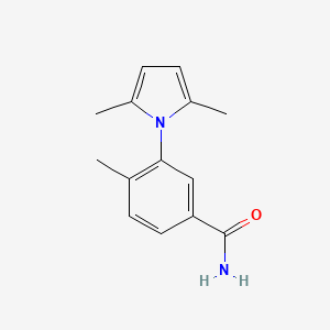 molecular formula C14H16N2O B4242230 3-(2,5-Dimethylpyrrol-1-yl)-4-methylbenzamide 