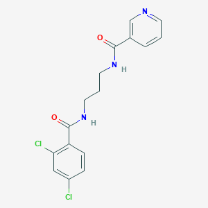 N-(3-{[(2,4-dichlorophenyl)carbonyl]amino}propyl)pyridine-3-carboxamide