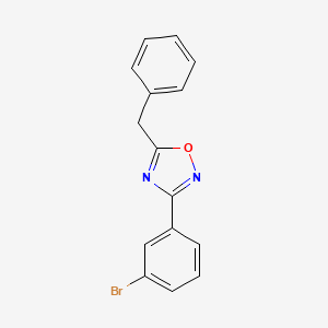 molecular formula C15H11BrN2O B4242296 5-benzyl-3-(3-bromophenyl)-1,2,4-oxadiazole CAS No. 1003221-10-0