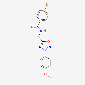 4-bromo-N-{[3-(4-methoxyphenyl)-1,2,4-oxadiazol-5-yl]methyl}benzamide