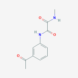 molecular formula C11H12N2O3 B4242348 N'-(3-acetylphenyl)-N-methyloxamide 