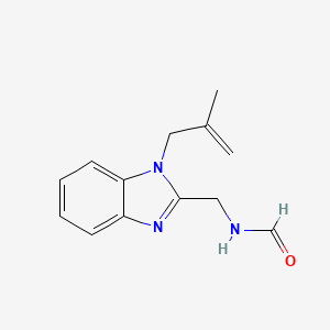 molecular formula C13H15N3O B4242359 {[1-(2-methyl-2-propen-1-yl)-1H-benzimidazol-2-yl]methyl}formamide 