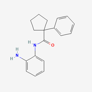 molecular formula C18H20N2O B4242362 N-(2-aminophenyl)-1-phenylcyclopentane-1-carboxamide 