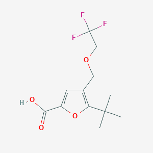 5-Tert-butyl-4-(2,2,2-trifluoroethoxymethyl)furan-2-carboxylic acid