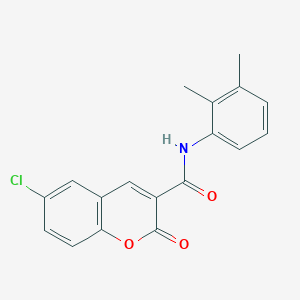 molecular formula C18H14ClNO3 B4242370 6-chloro-N-(2,3-dimethylphenyl)-2-oxo-2H-chromene-3-carboxamide 