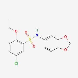 N-(1,3-benzodioxol-5-yl)-5-chloro-2-ethoxybenzenesulfonamide